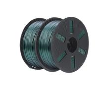 3D Printer Filament 1.75mm Sparkle Glitter Chameleon Changing Colors Beautiful Starry Effect 3D Printing(Galaxy Green)