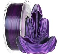 3D Printer Filament 1kg 3D Printer PLA Silk Filament 1.75mm Multi-Color Texture Smooth Gradient Effect Material(Black - Purple)