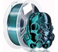 3D Printer Filament 1kg 3D Printer PLA Silk Filament 1.75mm Multi-Color Texture Smooth Gradient Effect Material(Black - Green)