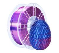 3D Printer Filament 1kg 3D Printer PLA Silk Filament 1.75mm Multi-Color Texture Smooth Gradient Effect Material(Red - Blue)