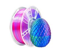3D Printer Filament 1kg 3D Printer PLA Silk Filament 1.75mm Multi-Color Texture Smooth Gradient Effect Material(RGB)