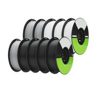 3D Printer Filament 3/5/10 PCS PLA 1.75mm 3D Printer Filament for K1 MAX/ K1C(4Black 3White 3Grey)