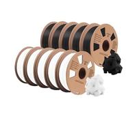 3D Printer Filament, 3D Printer PLA/Rainbow Filament 1.75mm 10 Rolls, 3D Printing Materials for 3D Printer&3D Pen(PLA 5BK5WT)