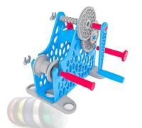 3D Printer Filament Automatic Winder, Detachable Modular Design, Suitable for 1Kg Spool, Suitable for 3D Printing Enthusiasts and Textile Artists Blue-Manual