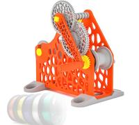 3D Printer Filament Automatic Winder, Detachable Modular Design, Suitable for 1Kg Spool, Suitable for 3D Printing Enthusiasts and Textile Artists Orange-Manual