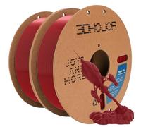 3D Printer Filament Basic PLA Filament Bundle Cardboard Spool 1kg*2,Fit Most 3D FDM Printer-Fire Engine Red