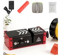 3D Printer Filament Connector, Filament Splicer Tool with 100 Pcs Teflon Tube, Fast Heating, with Fan Cooling, 1.75mm Filament Diameter and Wide Compatibility, Adjustable Clamp Tightness, for Studio