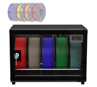 3D Printer Filament Dehumidifier Cabinet, Humidity Control Storage Box, Holds Up to 5 Rolls, 25L Dry Box with Security Lock for PLA/ABS/PETG