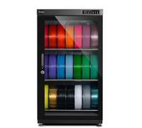3D Printer Filament Dry Cabinet with Humidity Control, 2-Tier Storage Shelves, Sealed Drying Rack for 10-21 Spools, Metal Construction