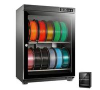 3D Printer Filament Dryer Box, Anti-Moisture Storage, Hold 10-12 Rolls of 1kg Filament, Humidity Range RH15%-RH60%, Compatible with Nylon, PLA, PETG, ABS, TPU for Home and Business Use