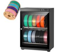 3D Printer Filament Dryer Box,Large 70l Anti-Moisture Dry Cabinet,10-12 Rolls Spool Storage,Adjustable Rh15%-Rh60% Humidity Control,for Home Studio & 3D Printing Business ThreeTier