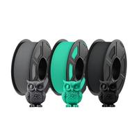 3D Printer Filament High Speed Matt PETG 3D Filament 3Rolls/Set 1.75mm Printer 600MM/S Fit Most FDM Printers(GY-MG-BK)