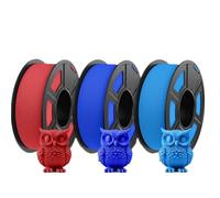 3D Printer Filament High Speed Matt PETG 3D Filament 3Rolls/Set 1.75mm Printer 600MM/S Fit Most FDM Printers(RD-BL-SB)