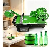 3D Printer Filament Machine, Plastic Bottle Maker | Digital Temp Control, Real-Time LCD, ±0.05mm Accuracy, for Engineering Education(Green)