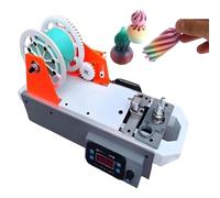 3D Printer Filament Machine, Plastic Bottle Maker | Digital Temp Control, Real-Time LCD, ±0.05mm Accuracy, for Engineering Education(Green-orange)