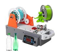 3D Printer Filament Maker Machine, Desktop Extruder for Recycled PET Bottles, Digital Temperature Control, Plastic Raw Material Recycler for Families