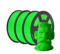 3D Printer Filament, PETG 3D Printer Filament, 3KG Non-Toxic Dimensional Accuracy +/-0.02mm 3 Rolls FDM Printing Material Consumable(3GREEN)