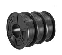 3D Printer Filament, PETG 3D Printer Filament, 3KG Non-Toxic Dimensional Accuracy +/-0.02mm 3 Rolls FDM Printing Material Consumable(3GREY)