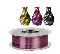 3D Printer Filament PLA 1.75mm 1kg 500g Tricolors Filament Silk PLA Triple Colors 3D Plastic Material Shiny Filament 250gx4 Pack(Gold PUR BK-1kg)