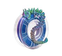 3D Printer Filament PLA 1.75mm 1kg 500g Tricolors Filament Silk PLA Triple Colors 3D Plastic Material Shiny Filament 250gx4 Pack(Fuchsia BU GN-250g)