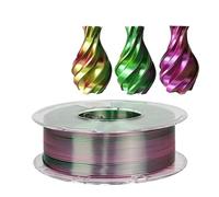 3D Printer Filament PLA 1.75mm 1kg 500g Tricolors Filament Silk PLA Triple Colors 3D Plastic Material Shiny Filament 250gx4 Pack(Gold GN PUR-250g)