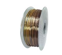 3D Printer Filament, PLA 3D Printer Filament, 1.75mm Silk Silver Gold 250g/500g/1KG, Shiny Metallic Feel 3D Printing Material Silky Shine Filament(Rainbow 250g)