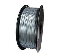 3D Printer Filament, PLA 3D Printer Filament, 1.75mm Silk Silver Gold 250g/500g/1KG, Shiny Metallic Feel 3D Printing Material Silky Shine Filament(Silver 500g)