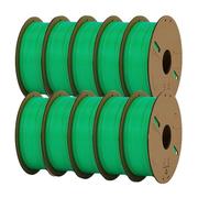 3D Printer Filament PLA Filament 1.75mm 3D Printer 5/10Rolls Printing Plastic Material for FDM Mix(10Roll Green)