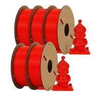 3D Printer Filament PLA Filament 1.75mm 3D Printer 5/10Rolls Printing Plastic Material for FDM Mix(5Roll Red)