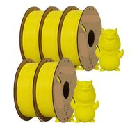 3D Printer Filament PLA Filament 1.75mm 3D Printer 5/10Rolls Printing Plastic Material for FDM Mix(5Roll Yellow)