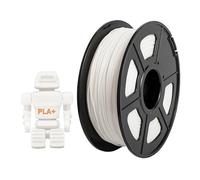 3D Printer Filament, PLA Plus 3D Printer Filament 1KG/roll 1.75mm Tolerance +/-0.02mm No Bubble for 3D Printer Eco-Friendly(Bianco)