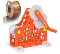 3D Printer Filament Retractor and Spool Winder, Hand-Cranked Design for Uniform Wire Routing and Tangle-Free Operation, Ideal for Printing Enthusiasts