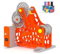 3D Printer Filament Retractor, Electric Spool Rewinder, 1kg Spool Capacity, Perfect for 3D Printing Filament Welding Wire and Sewing Thread for Crafters and Professionals(Orange,Electric)