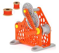 3D Printer Filament Retractor Hand Winding Machine for 1Kg Spools, Modular Design with Hand Crank, Compatible with 2mm PLA, PETG, ABS, TPU, Tangle-Free