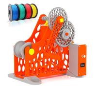 3D Printer Filament Retractor, Repooler for 1Kg Spools, Uniform Wire Routing, Removable Modular Design for Enthusiasts, Welders, Artists