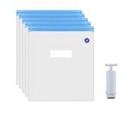 3D Printer Filament Storage Bag PLA ABS PETG Vacuum Bag Dryer Safekeep Humidity Resistant Sealing Bags Keep Filament Dry Sealed(5 Bags-Manual Pump)