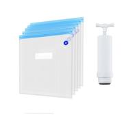 3D Printer Filament Storage Bag PLA Filament Vacuum Bag Dryer Safekeep Humidity Resistant Sealing Bags Keep Filament Dry Sealed(5 Bag -1 Pump)