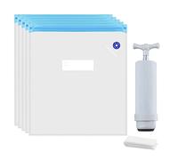 3D Printer Filament Storage Bag Vacuum Sealing Dry Bags for PLA ABS Nylon Wood TPU Safekeeping Humidity 5PCS Reusable Pouch with Manual Air Pump Clip