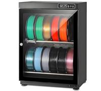 3D Printer Filament Storage Box, Holds 10-12 Rolls, 15%-60% RH Dehumidifier Cabinet for Home and Small Studios