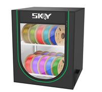 3D Printer Filament Storage Box, Moisture-Proof and Dust-Proof, 2-Tier Storage Shelves for 3D Printing Business, Studio, Office Workshop -20 Rolls