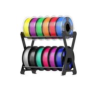 3D Printer Filament Storage Rack, Double Layer X-Type Filament Rack, Heavy Duty Spool Holder Holds 12 Spools for Studios, Garages