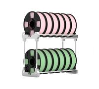 3D Printer Filament Storage Rack, Heavy Duty Spool Holder for 12 Spools, Tabletop Rolling Design for 3D Printing Studio, Office or Workshop Organization