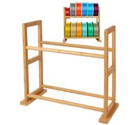 3D Printer Filament Storage Rack - Storage Holder for Coil Roll Filaments, Metal Tiers with Trans Cover, Holds up to 20 Rolls of Filaments. 2-Tier Desk