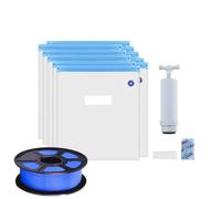 3D Printer Filament Storage | Vacuum Bags for Spools | Moisture Removal Sealing Kit with Hand Pump and Clips - Keeps Moisture Dry and Effectively Protects Against Moisture and Dust