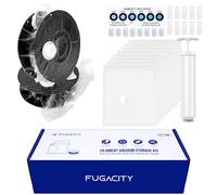 3D Printer Filament Storage Vacuum Bags Kit-Reusable Bag ×10 Pack 35 * 40cm with 10 Desiccants /10 Humidity Card /10 Clips/1 Hand Pump,DustProof and Humidity Resistant for Keep Filament Clean & Dry