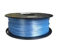 3D Printer Filament Transparent PLA, Material Consumables 1.75mm 1KG Material Crystal Flash Plastic Wire(Blue)