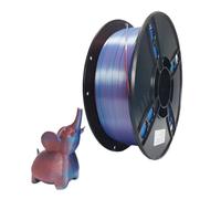 3D Printer Filament, Two-Tone 3D Printer Filament, PLA 1000g Duotone 1.75mm for 3D Printing Magic Red-Blue Black-red Two Colors Silk-Like Material(Red Blue)