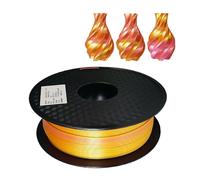 3D Printer Filament, Two-Tone 3D Printer Filament, PLA 1000g Duotone 1.75mm for 3D Printing Magic Red-Blue Black-red Two Colors Silk-Like Material(Gold Pink)