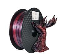 3D Printer Filament, Two-Tone 3D Printer Filament, PLA 1000g Duotone 1.75mm for 3D Printing Magic Red-Blue Black-red Two Colors Silk-Like Material(Black red)