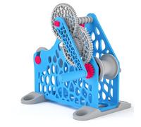 3D Printer Filament Winder, Hand-cranked Electric Spool Recreator with Uniform Wire Routing, Removable Modular Design for 3D Printing and Textile Artists